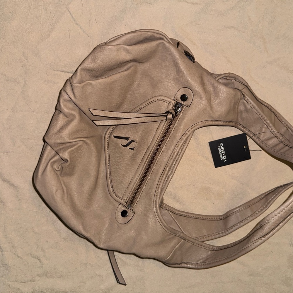 Vera Wang Tan Shoulder Bag